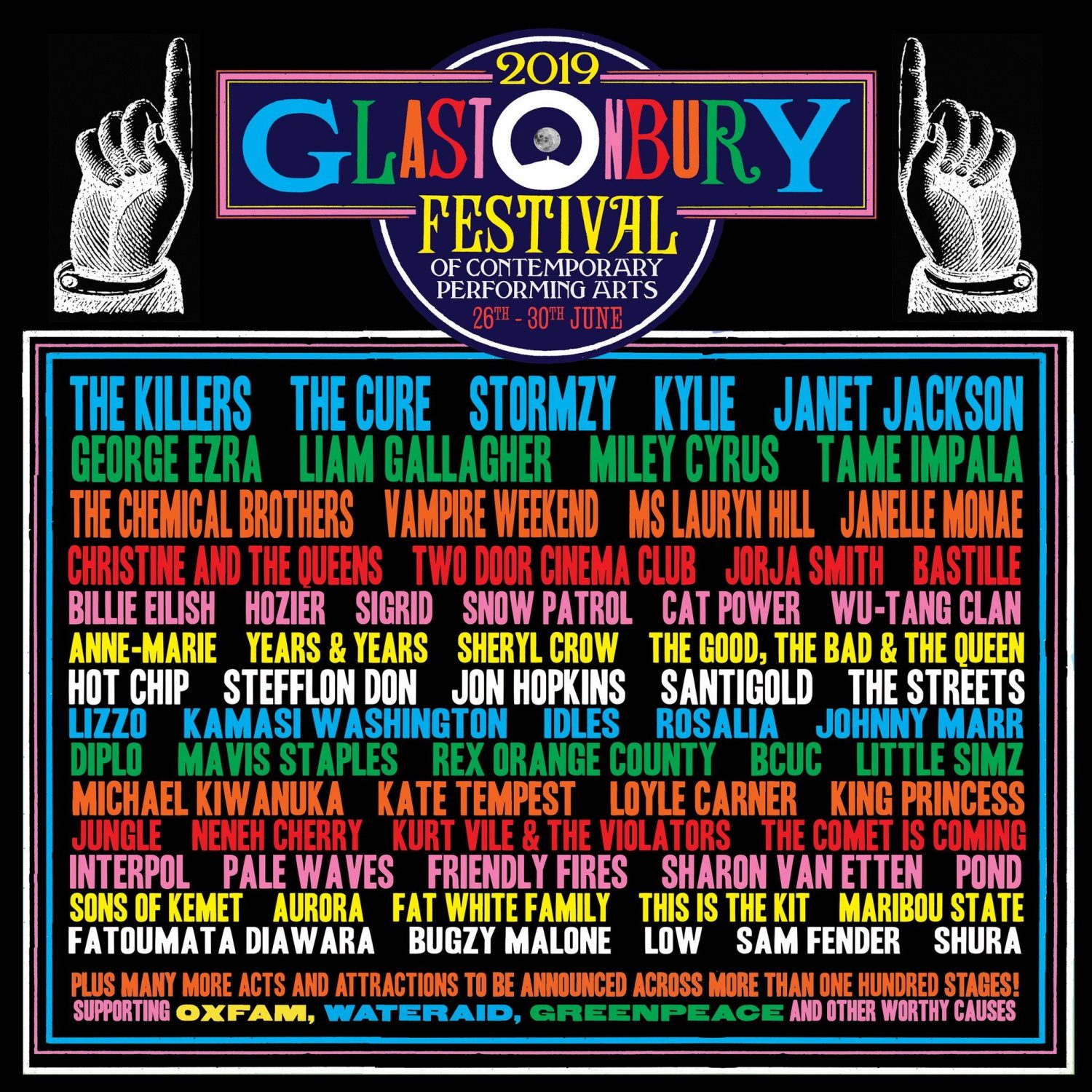The Killers, The Cure, Miley Cyrus, Tame Impala, Billie Eilish and more are all playing Glastonbury 2019