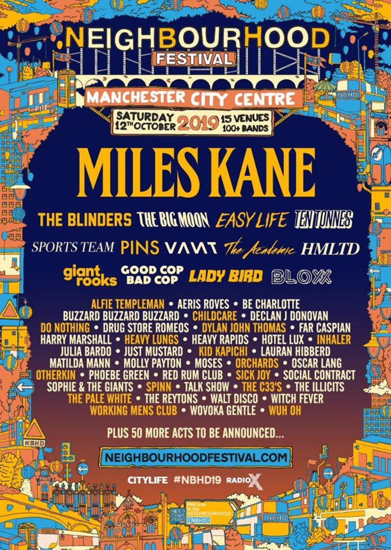 The first batch of names for Neighbourhood Festival 2019 are in