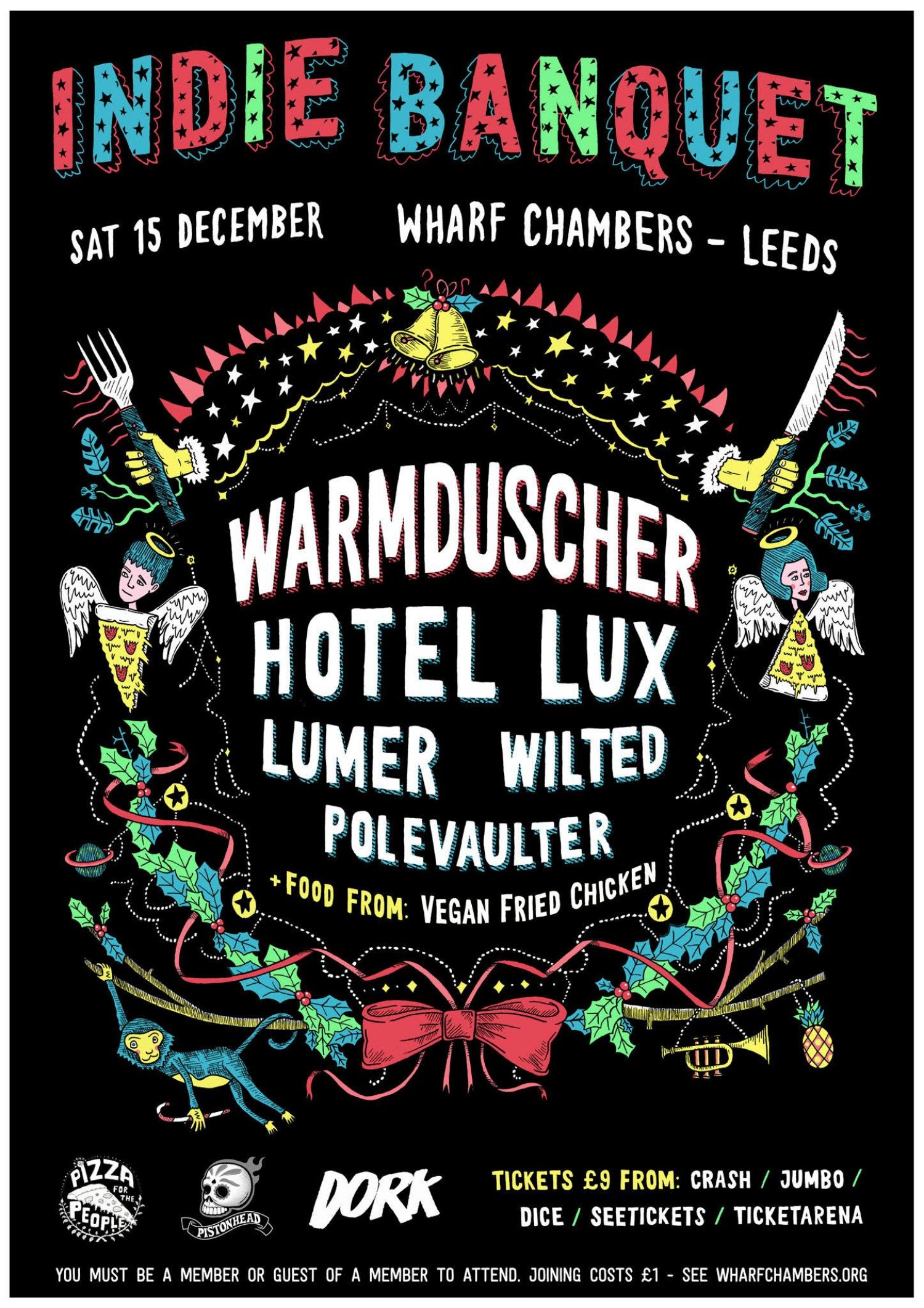 Leeds' finest eateries recommend us some new bands ahead of this weekend's Christmas Indie Banquet