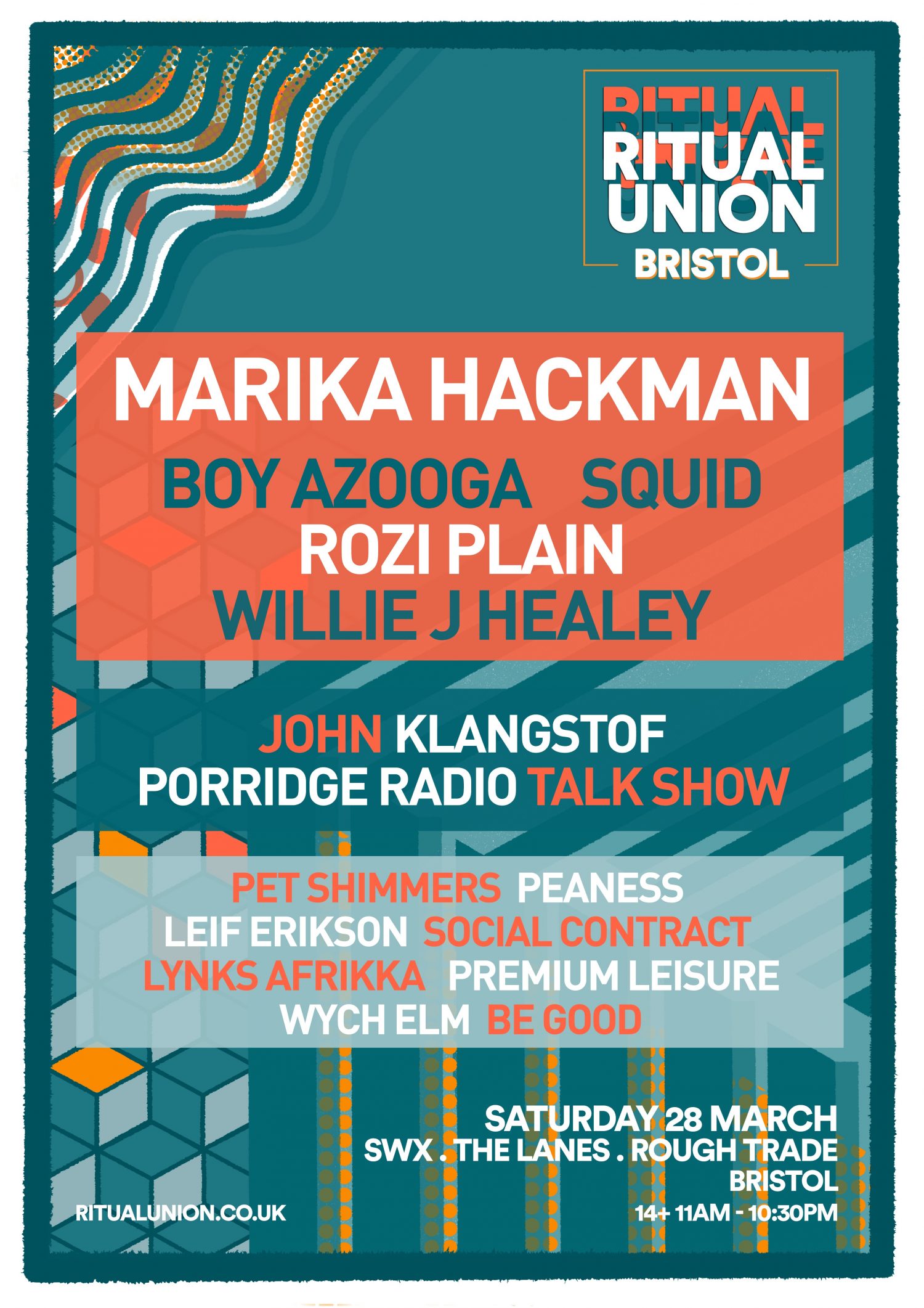 Ritual Union has confirmed a load of acts for 2020, including Marika Hackman, Boy Azooga and Squid
