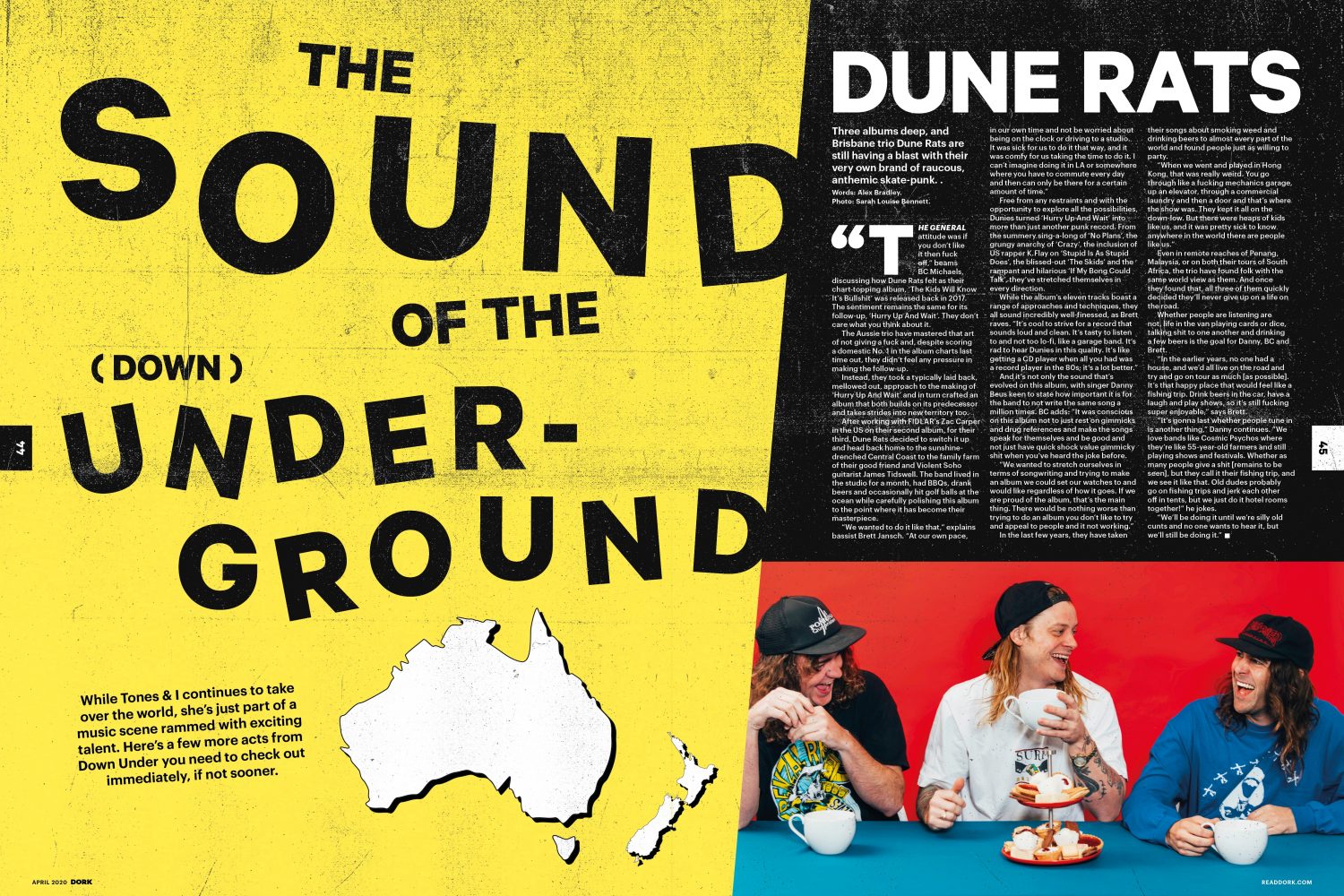 Easy Life are on the cover of the new issue of Dork, out now