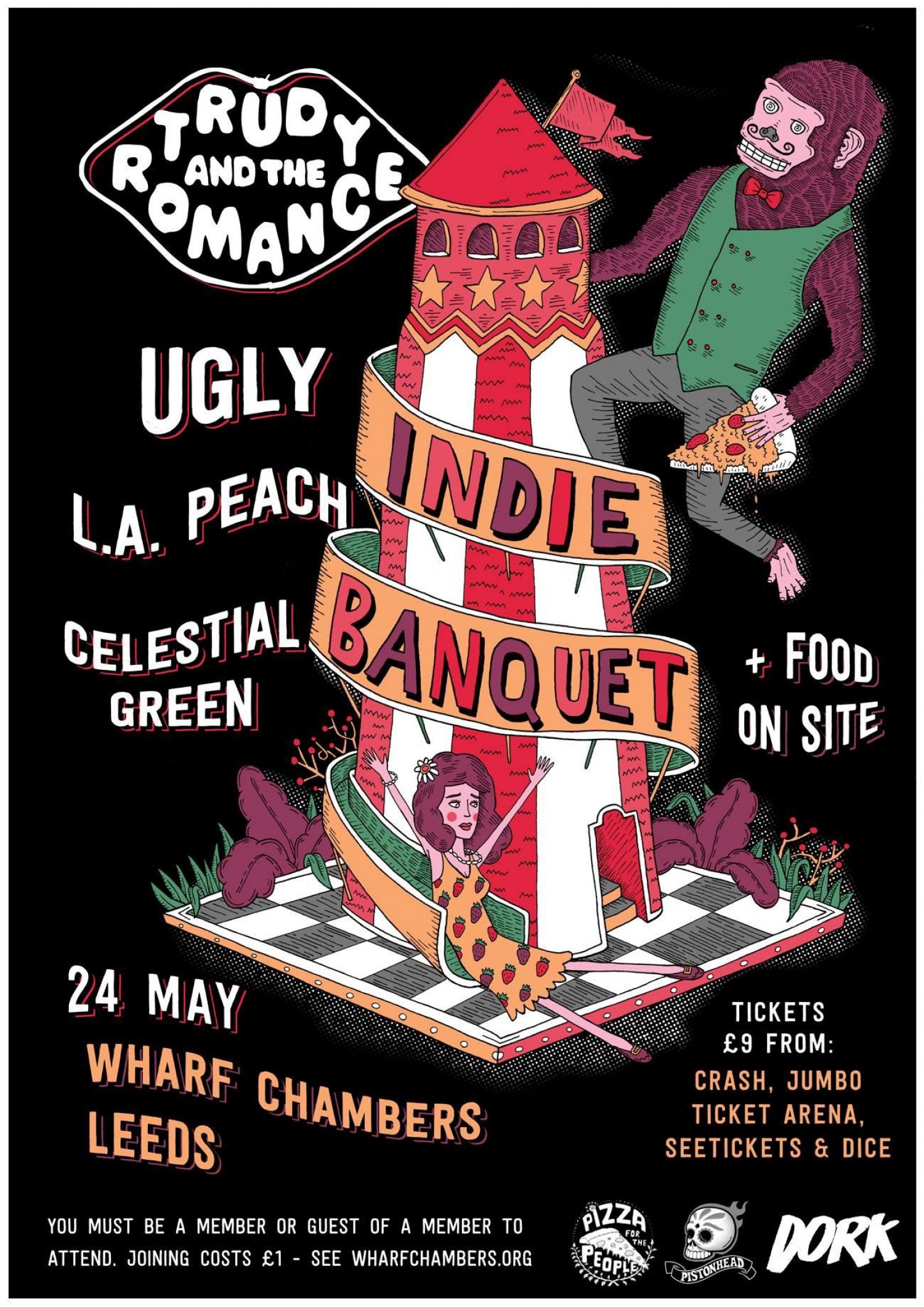 Trudy & The Romance are playing Dork and Pizza For The People’s next Indie Banquet show in Leeds