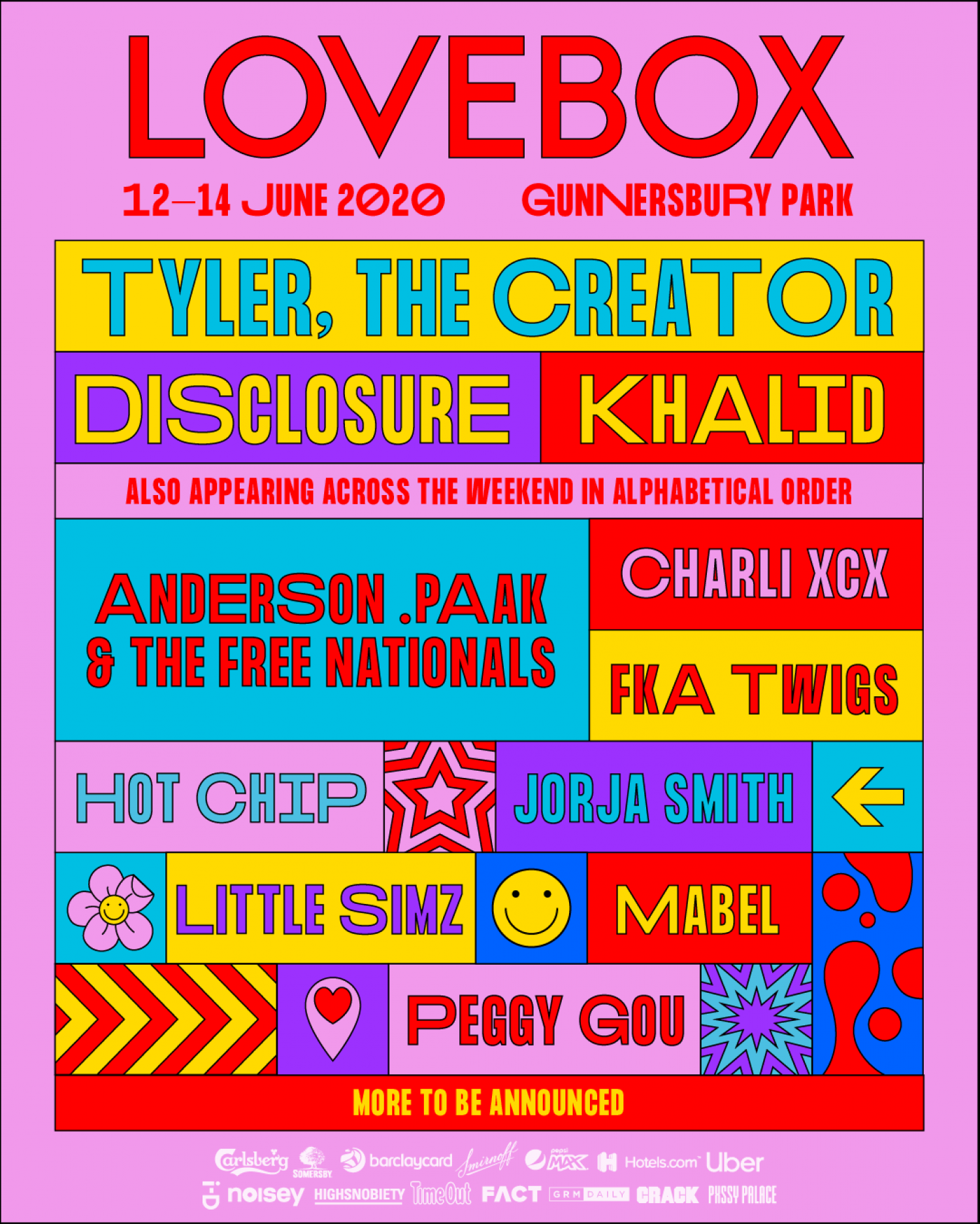 Tyler The Creator, Khalid, Disclosure, FKA Twigs and more - Lovebox Festival has announced its first acts for 2020