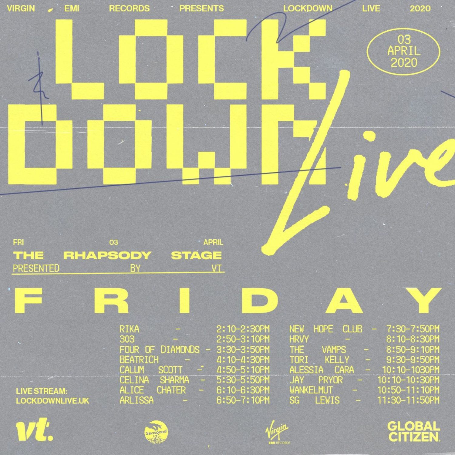 Virgin EMI are hosting a live lockdown this weekend with sets from Twin Atlantic, Lily Moore, Whenyoung, Alessia Cara and more