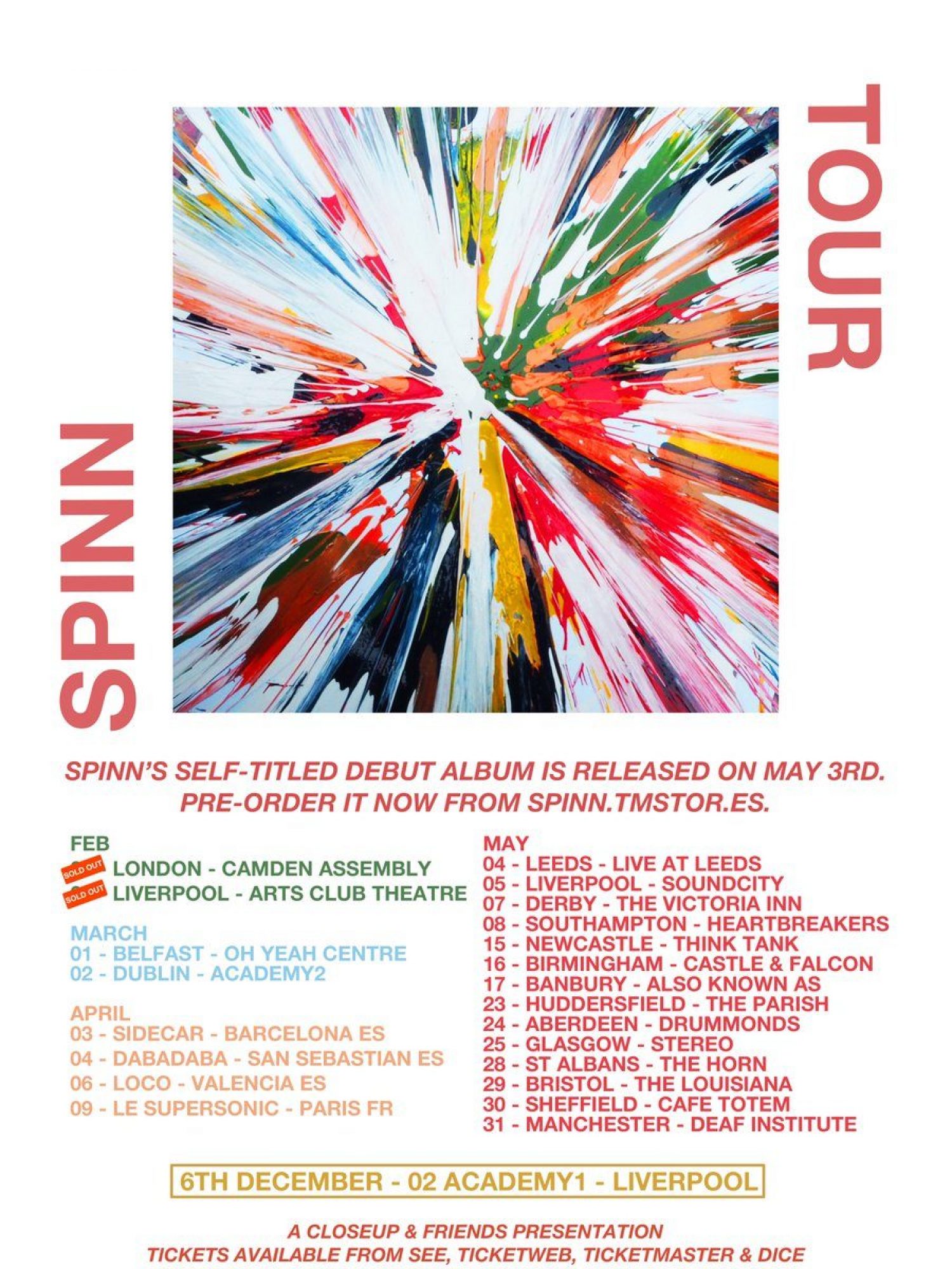 SPINN have announced their debut album and a brand new tour