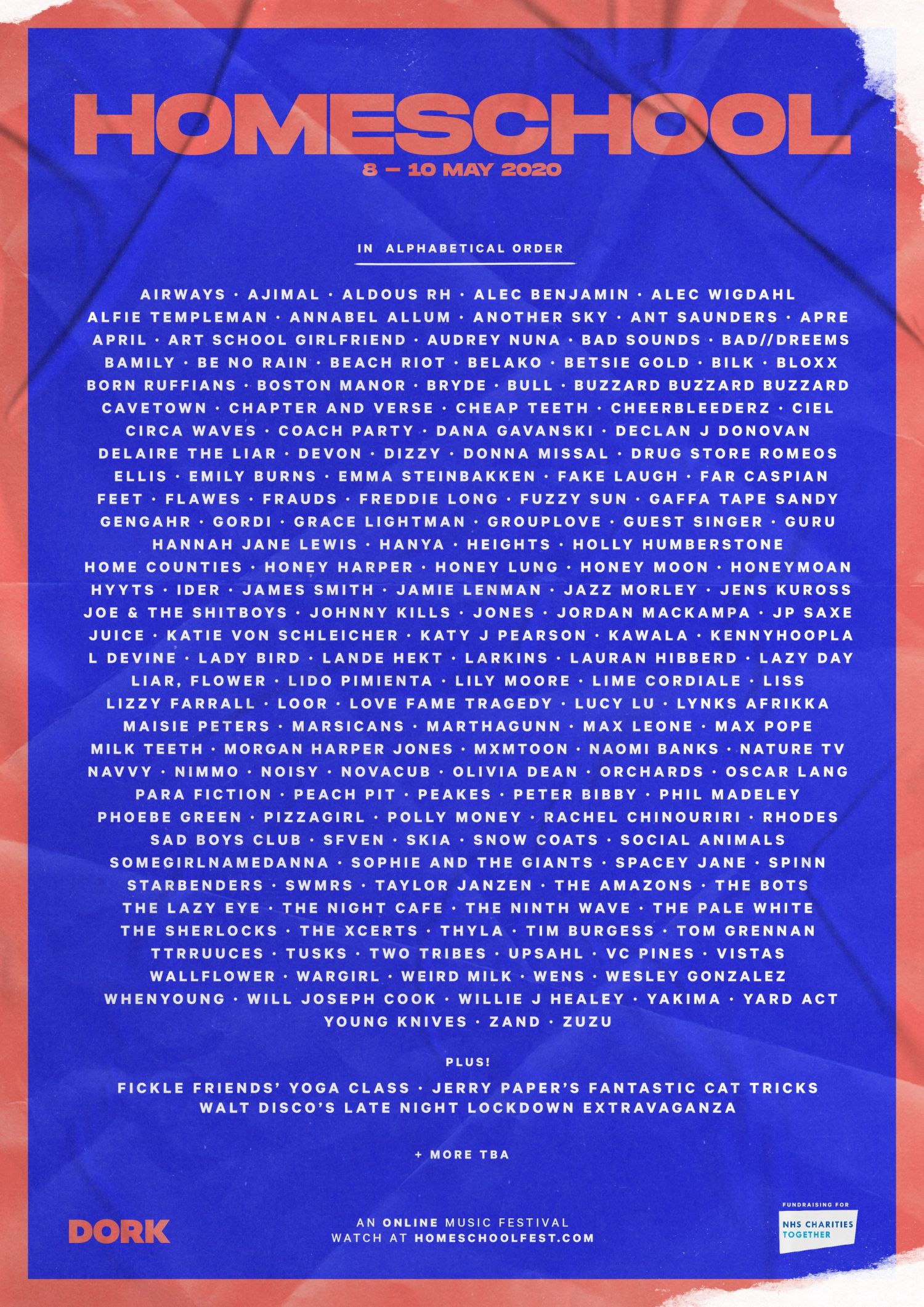 Circa Waves, The Amazons, SWMRS, L Devine, mxmtoon and more join the latest additions for our online festival Homeschool