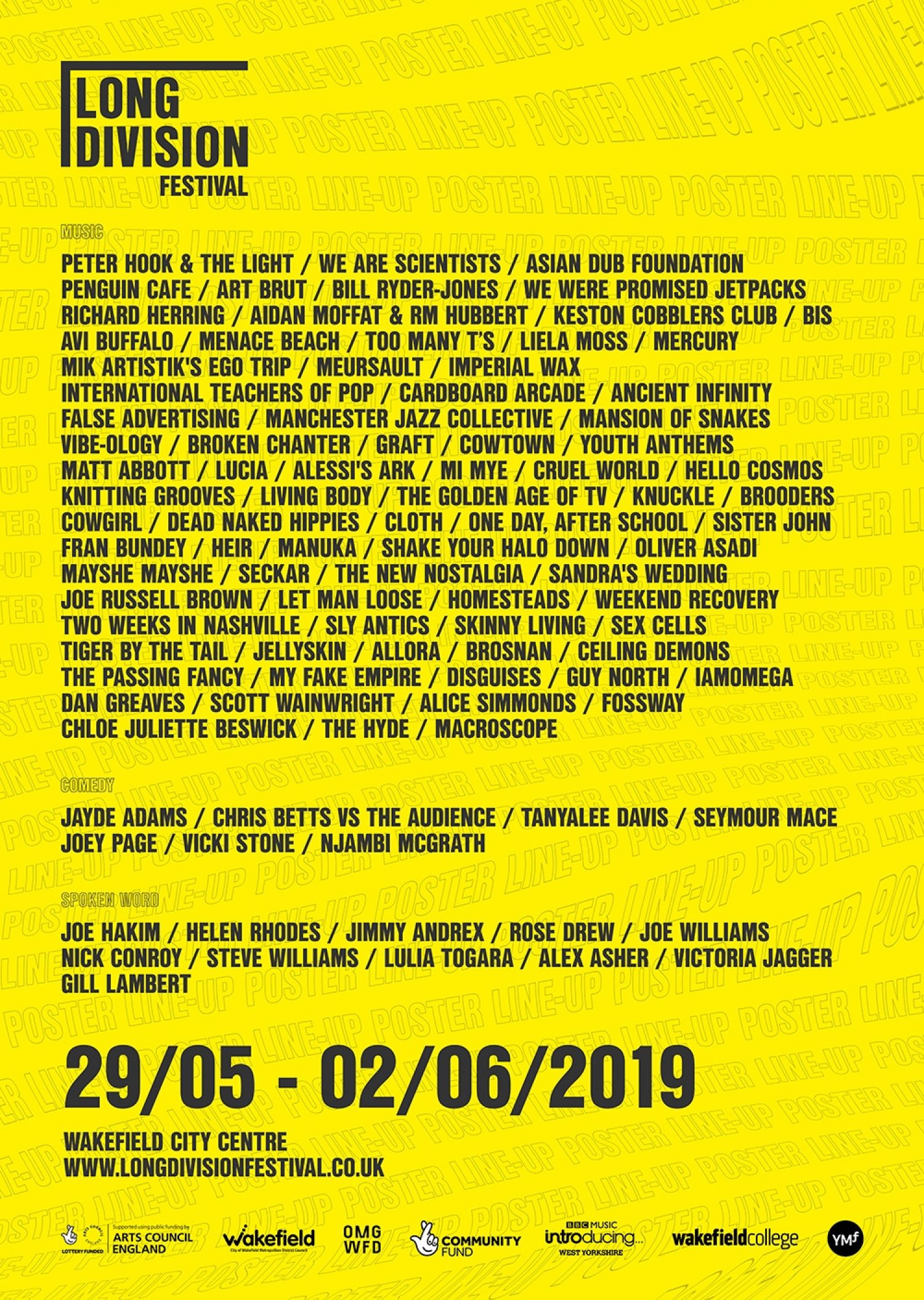 We Are Scientists, Peter Hook and Menace Beach are among the new names for Long Division