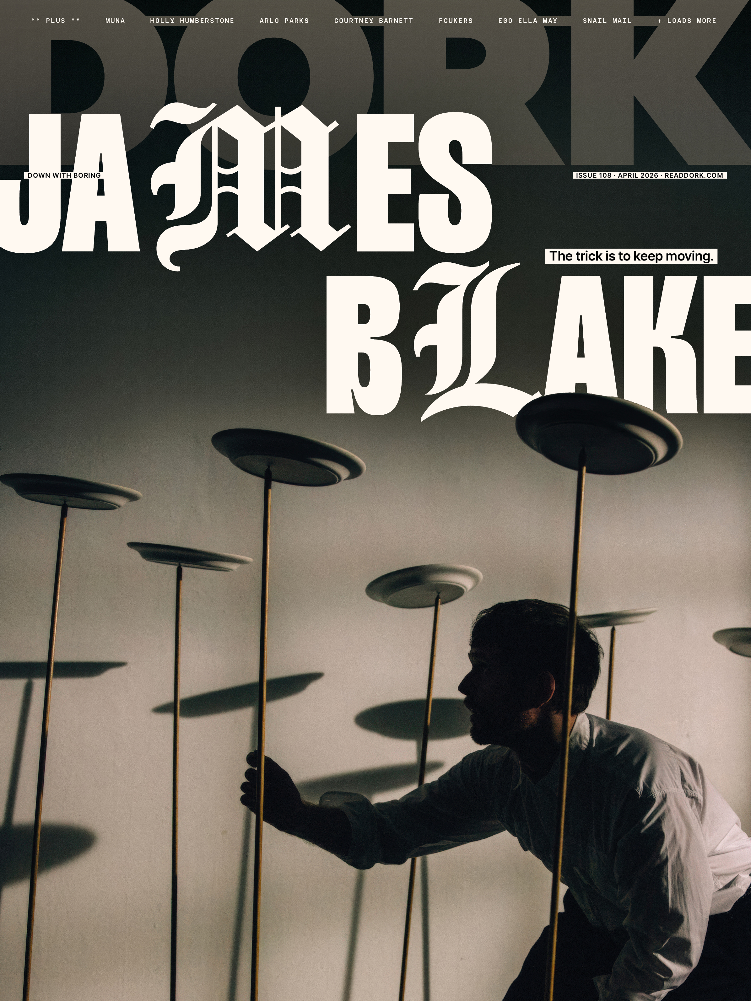 Dork, April 2026 (James Blake cover)