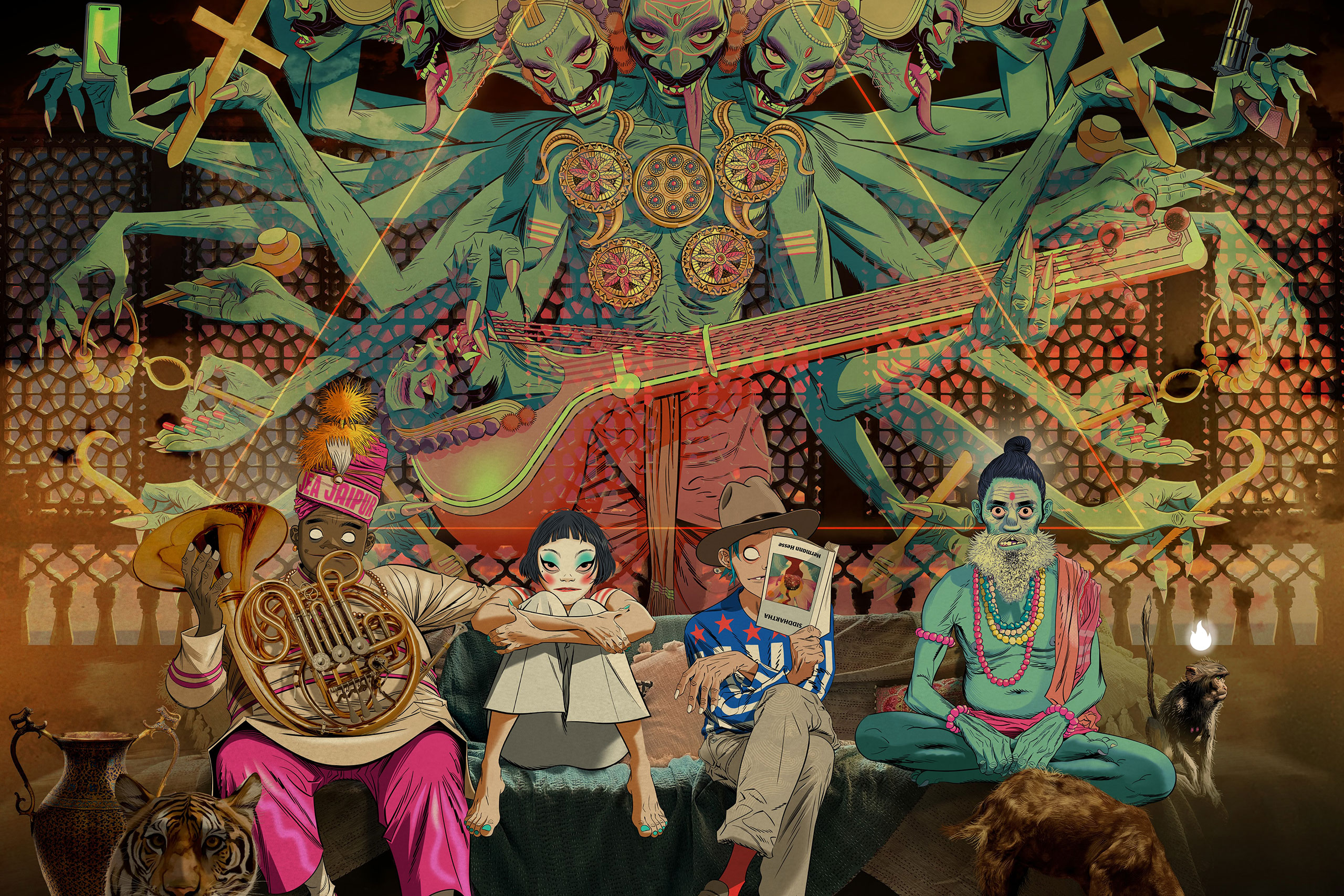 Gorillaz have shared their new track 'Damascus' featuring Omar Souleyman and Yasiin Bey