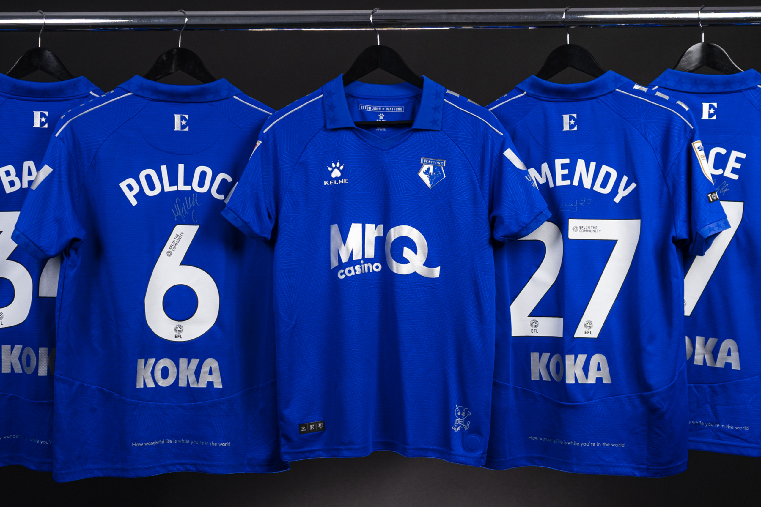 Elton John-inspired Watford FC shirts are going up for exclusive auction