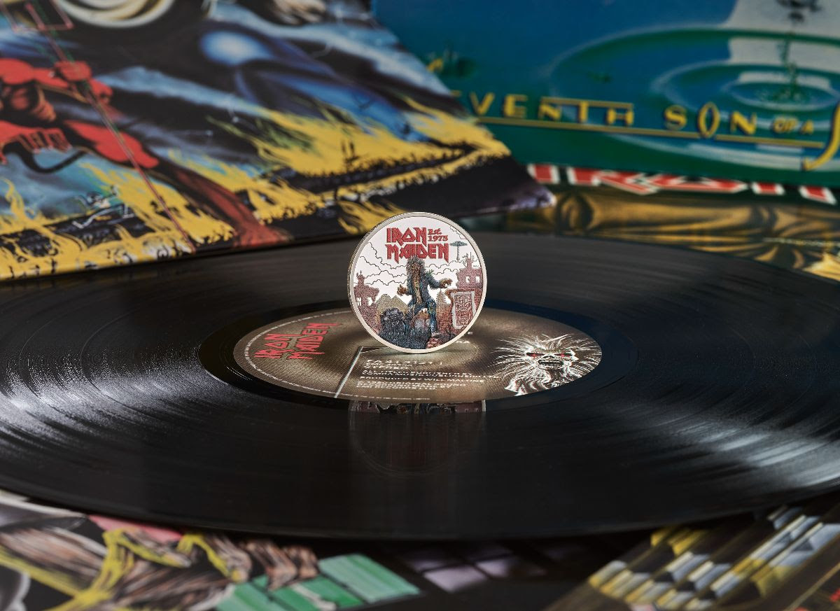 The Royal Mint is celebrating Iron Maiden's 50th anniversary with a commemorative coin