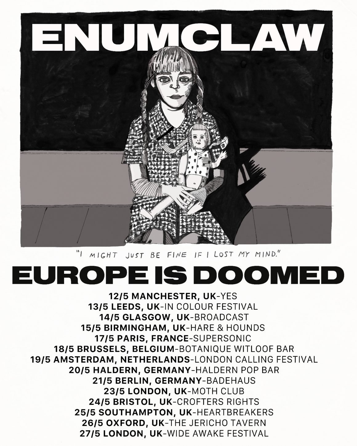 Enumclaw have announced a UK & EU headline tour for Spring 2023