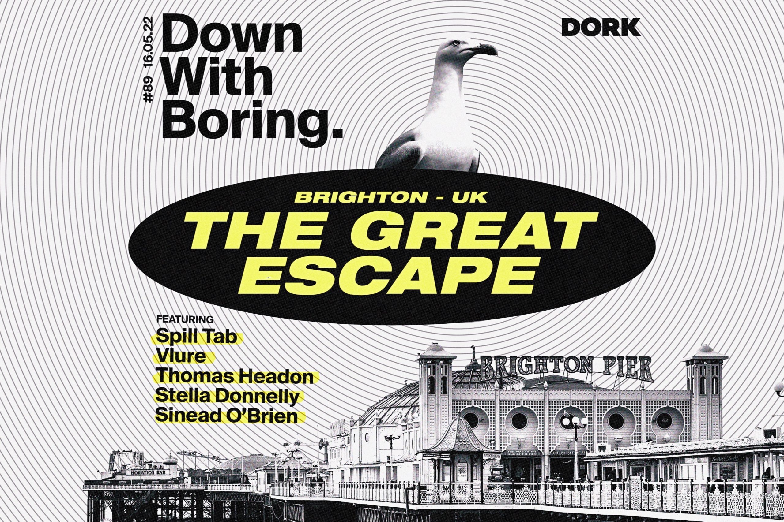 Thomas Headon, Sinead O'Brien, Stella Donnelly, spill tab and Vlure join Down With Boring for a The Great Escape special tonight