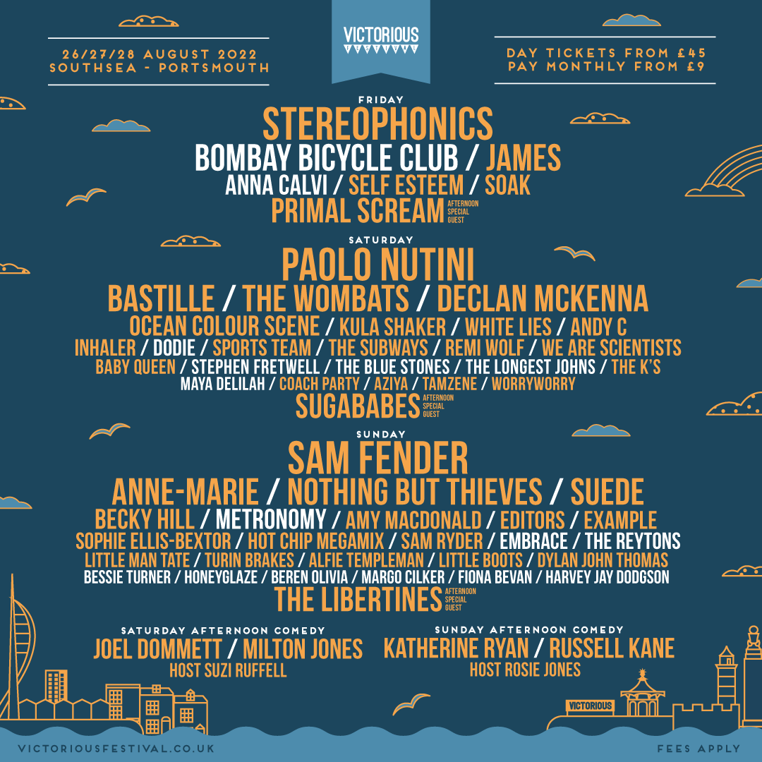 Victorious Festival has announced a new batch of acts for 2022's edition