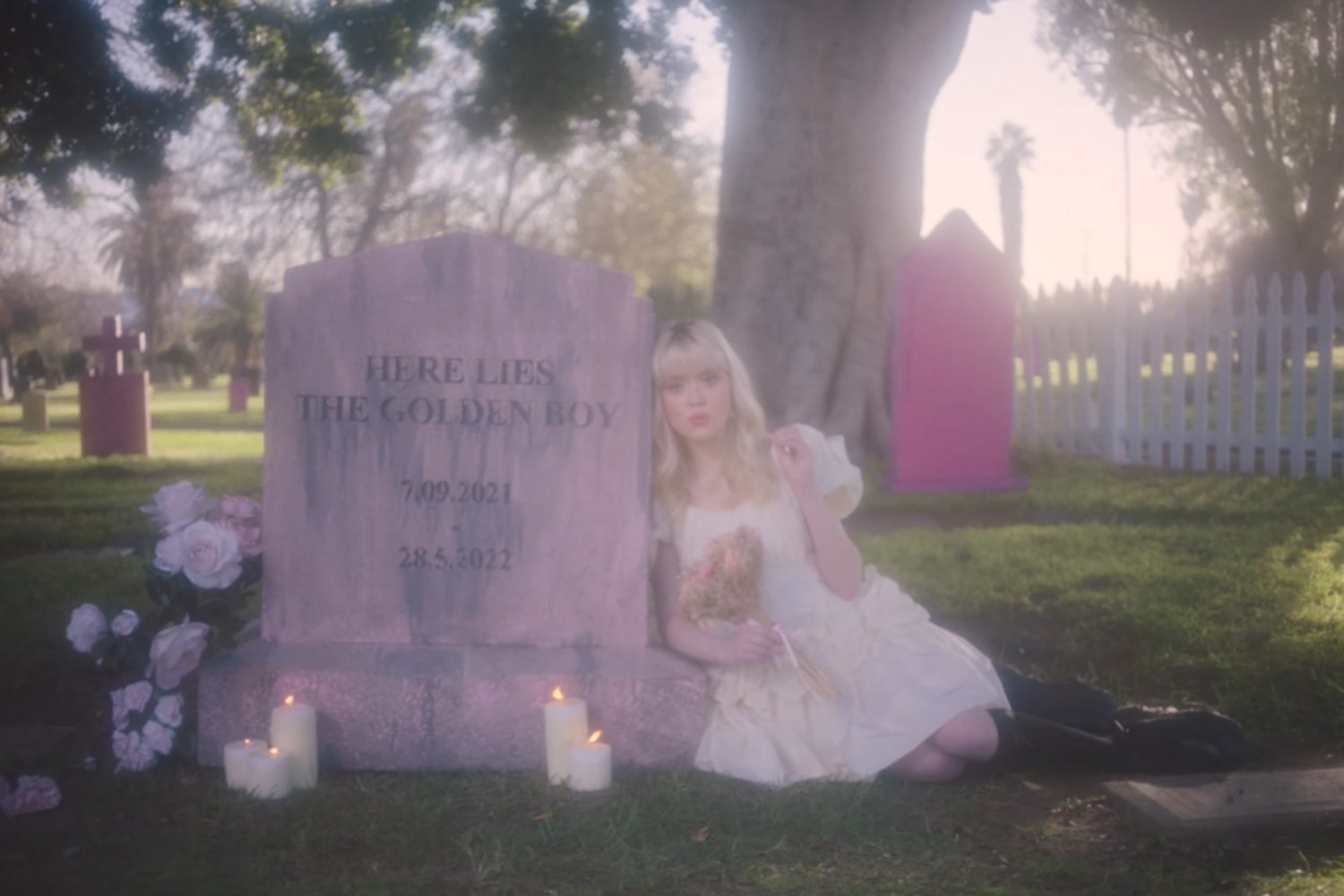 Maisie Peters hangs out in a graveyard for the broken-hearted in her new 'Body Better' video