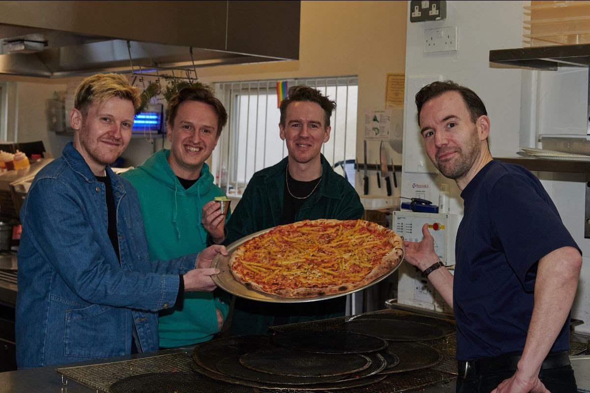 Dutch Uncles have shared a new track, 'In Salvia', and a pizza covered in chips