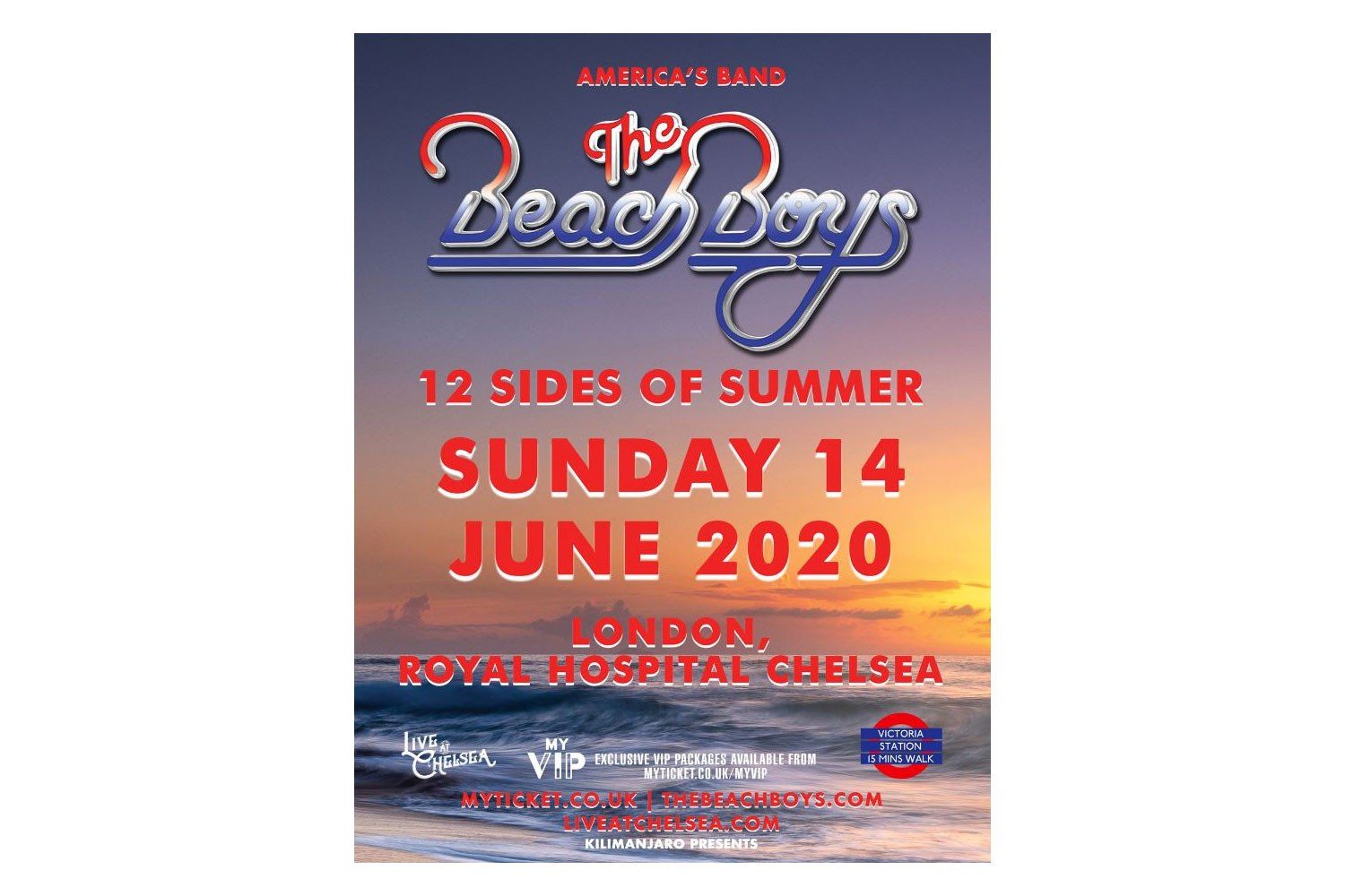 The Beach Boys are going to play a special outdoor show in London next summer