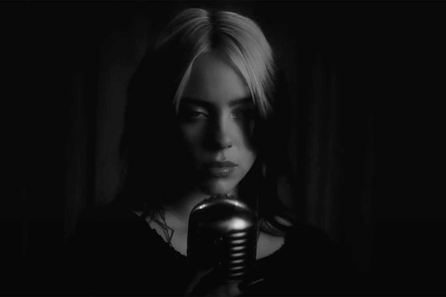 Billie Eilish has shared a video for her Bond theme, 'No Time To Die'