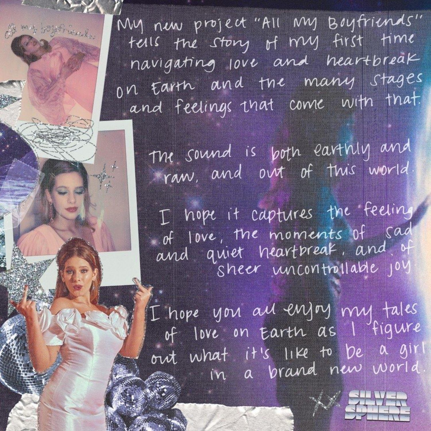 Silver Sphere has debuted her brand new 'all my boyfriends' EP