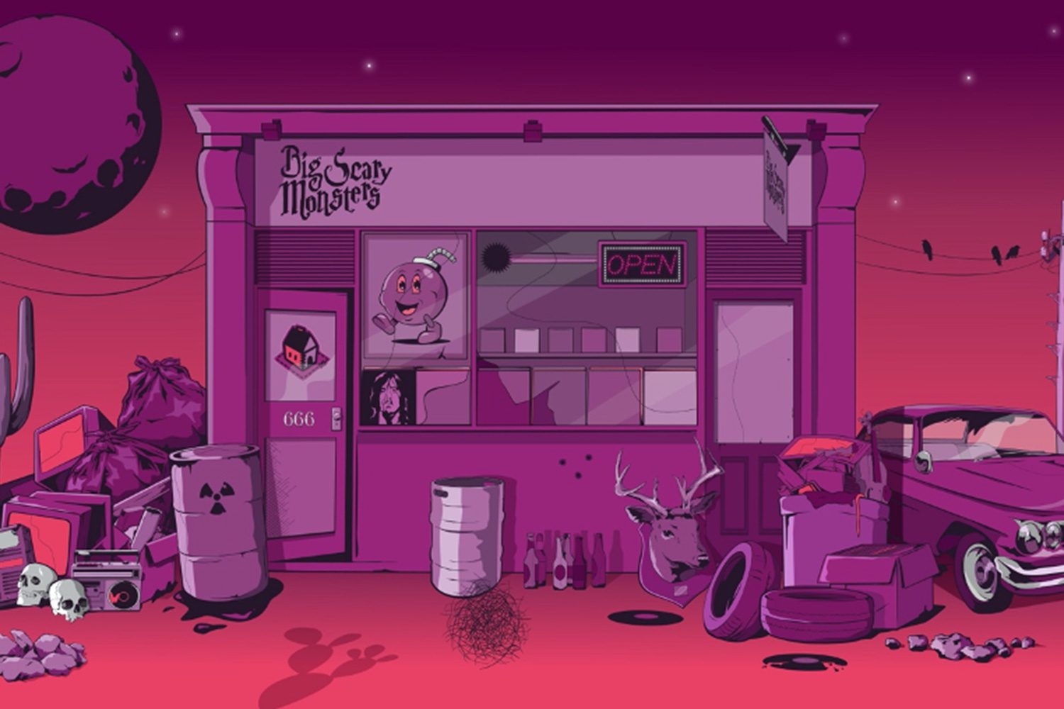 Big Scary Monsters are hosting a virtual pop-up store with sets from illuminati hotties, Martha and more