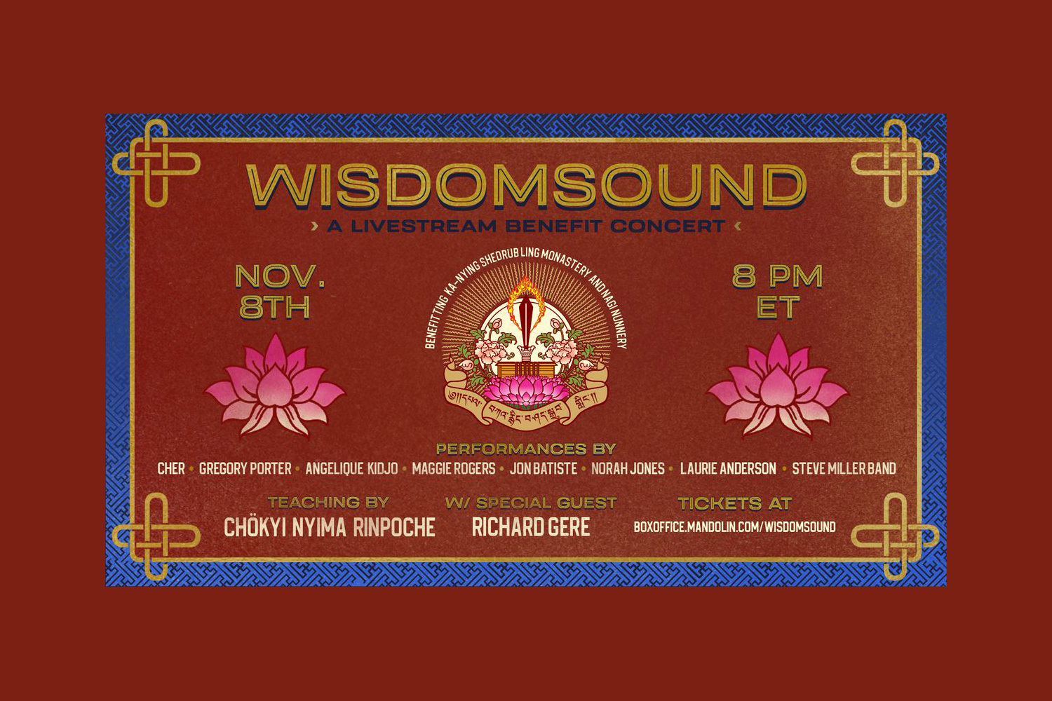 Cher and Maggie Rogers are both performing at livestream benefit concert WisdomSound