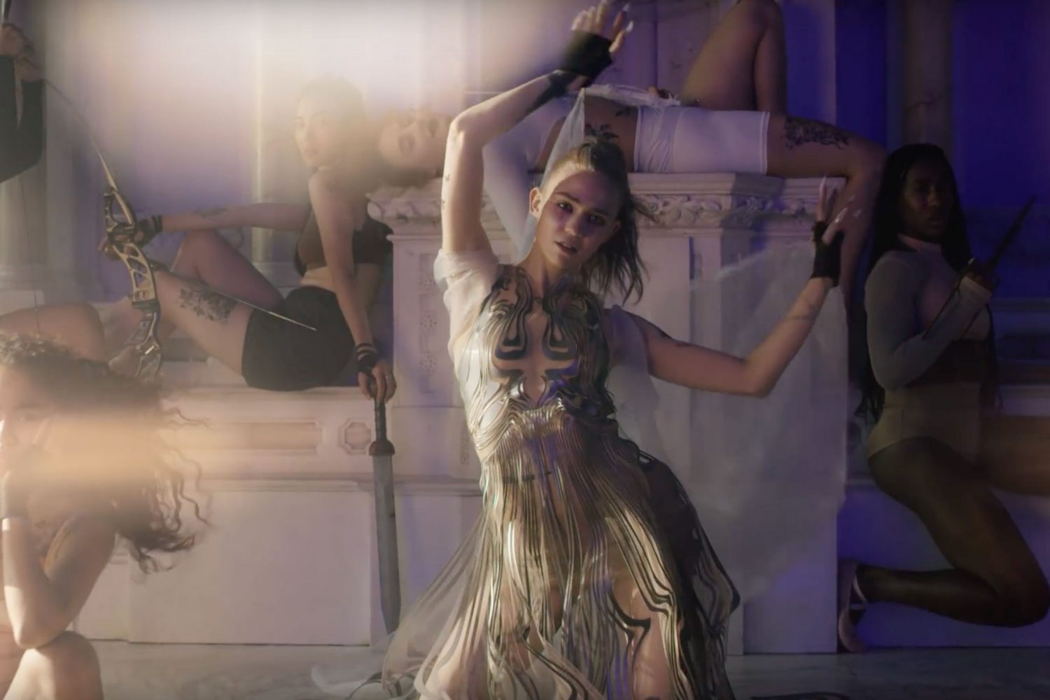 Grimes has released her single 'Violence', plus a striking new video