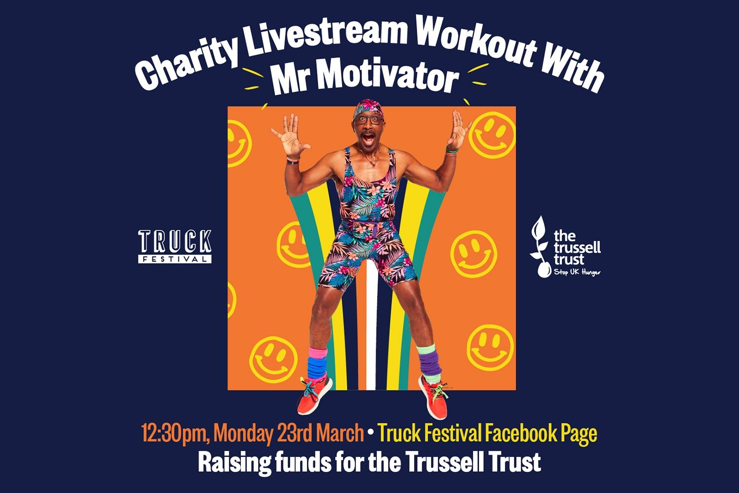 Truck are going to livestream a free fitness session with Mr Motivator