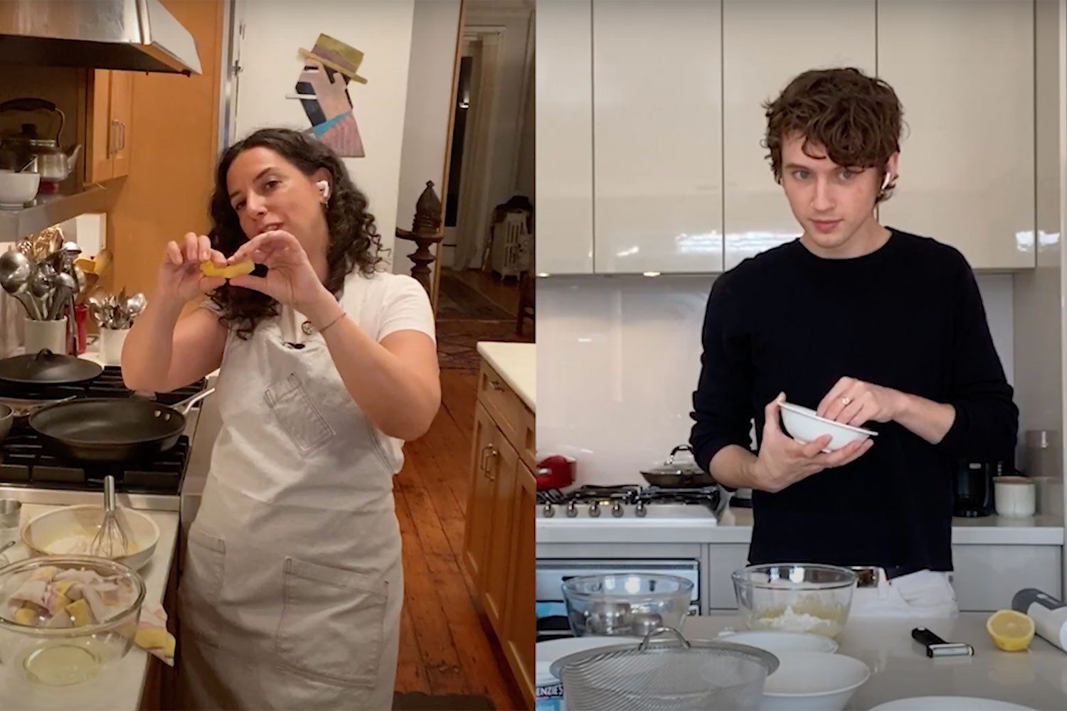 Troye Sivan has taken part in Bon Appetit's Side-by-Side Chef series, making breakfast