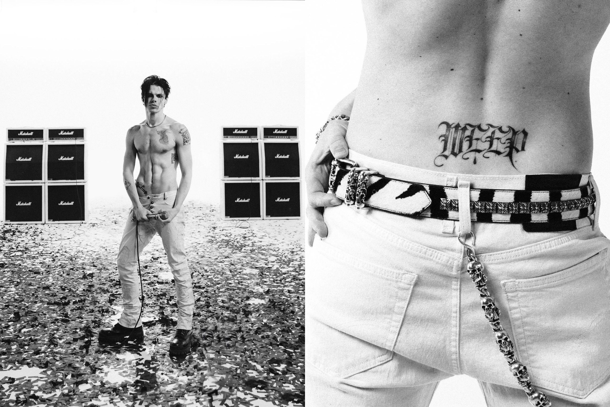 Yungblud returns to social media without his top but with a teaser of new music to come