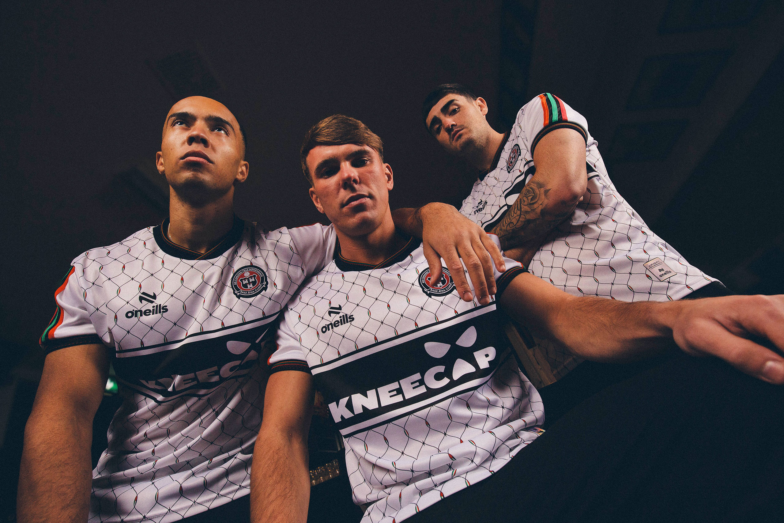 Bohemian FC and Kneecap have launched a 2026 away jersey to support ACLAÍ Palestine