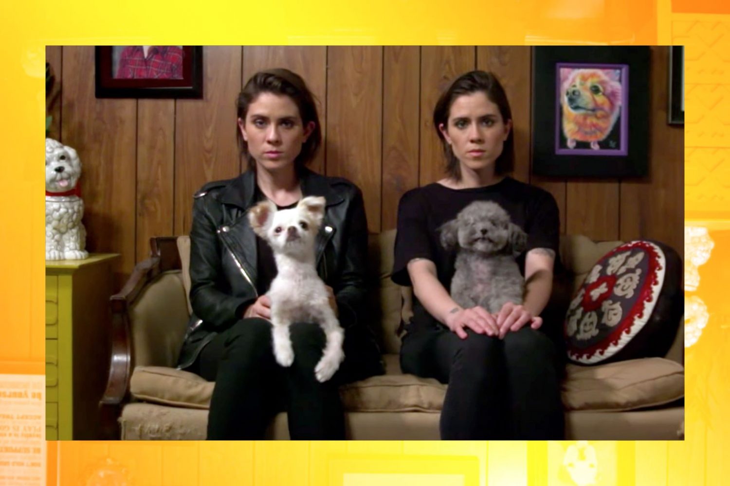 Tegan and Sara + loads of dogs = '100x' awesome