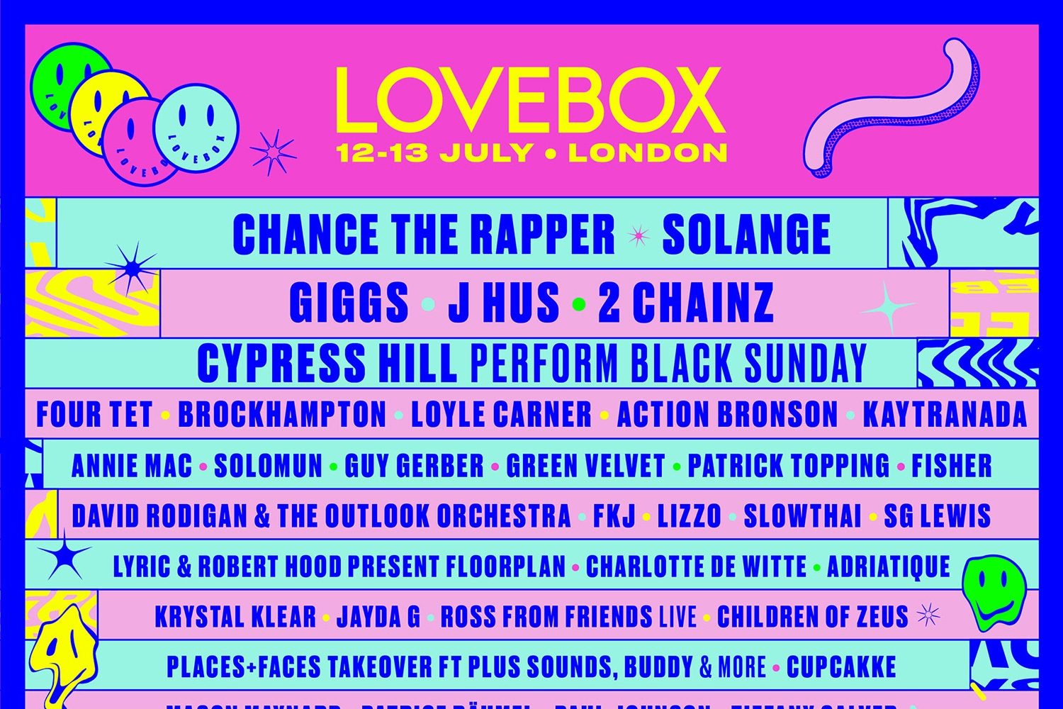 J Hus has joined the bill for this summer’s Lovebox