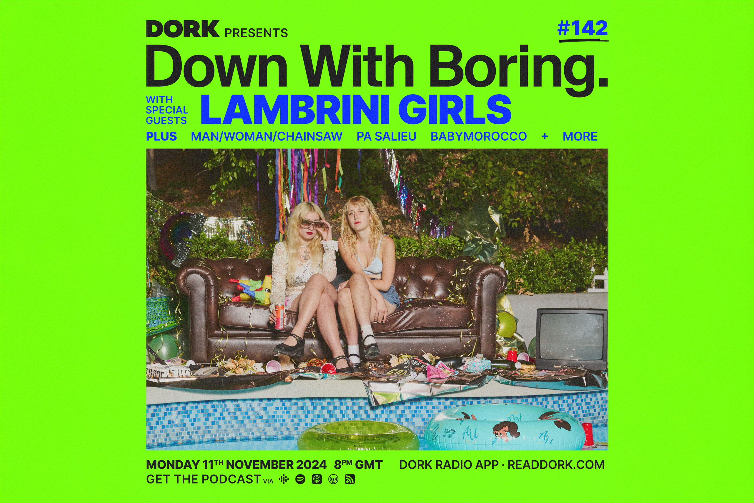 Lambrini Girls are the special guests on tonight's edition of Down With Boring