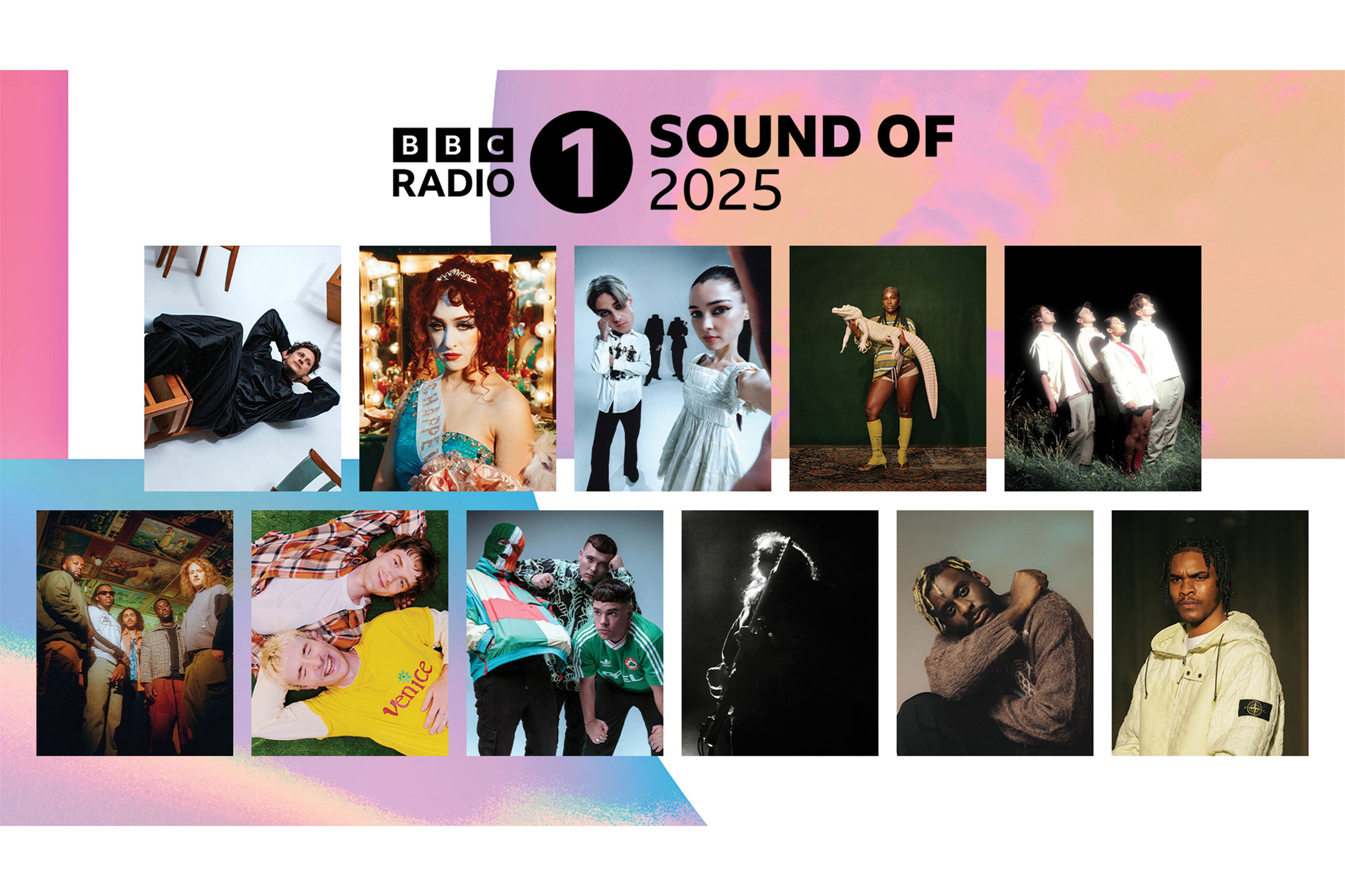 The BBC Radio 1 Sound of 2025 longlist is here, featuring festival headliners, a Number 1 artist, and Mercury Prize winners