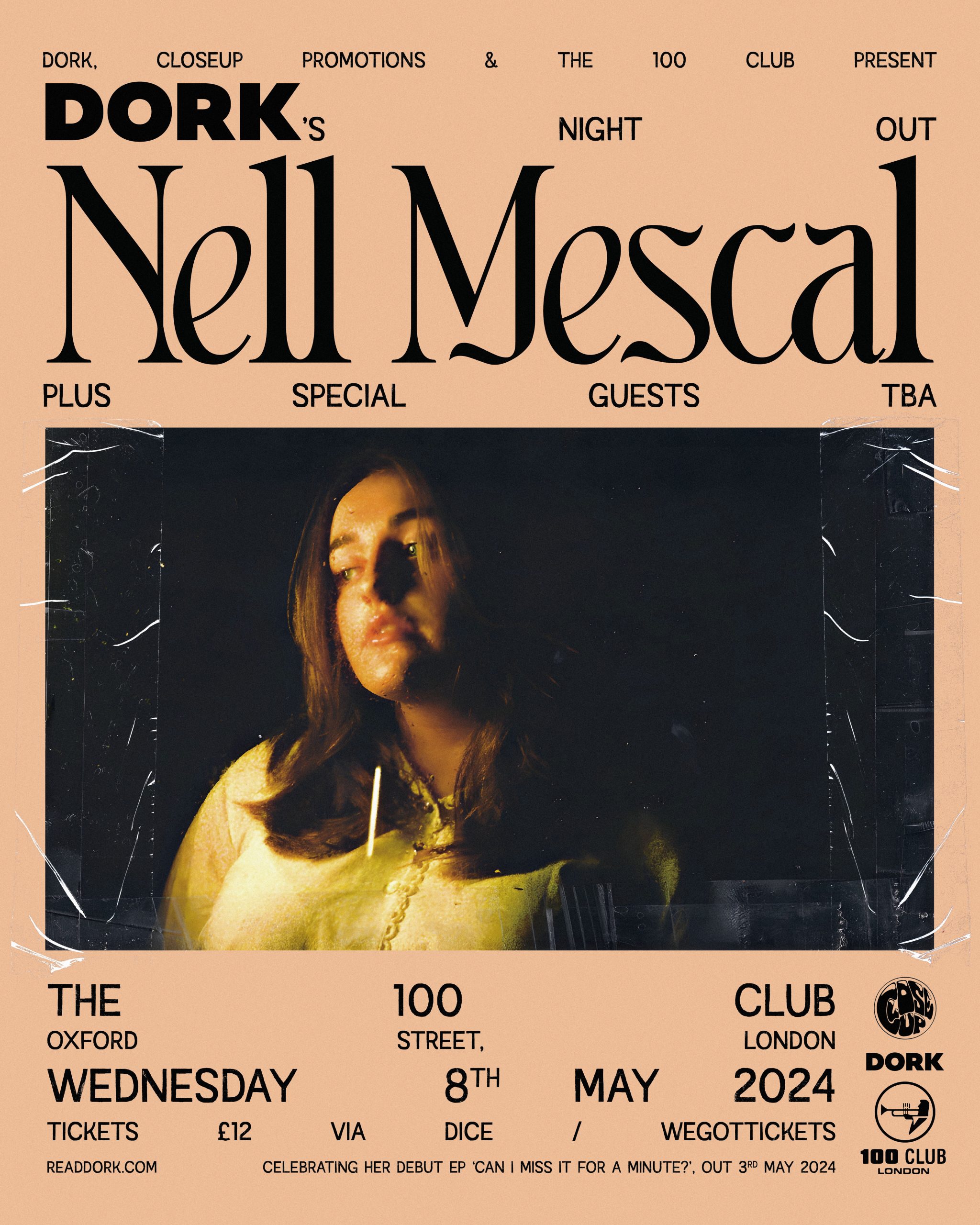Nell Mescal is playing a special Dork's Night Out show at London's 100 Club this May