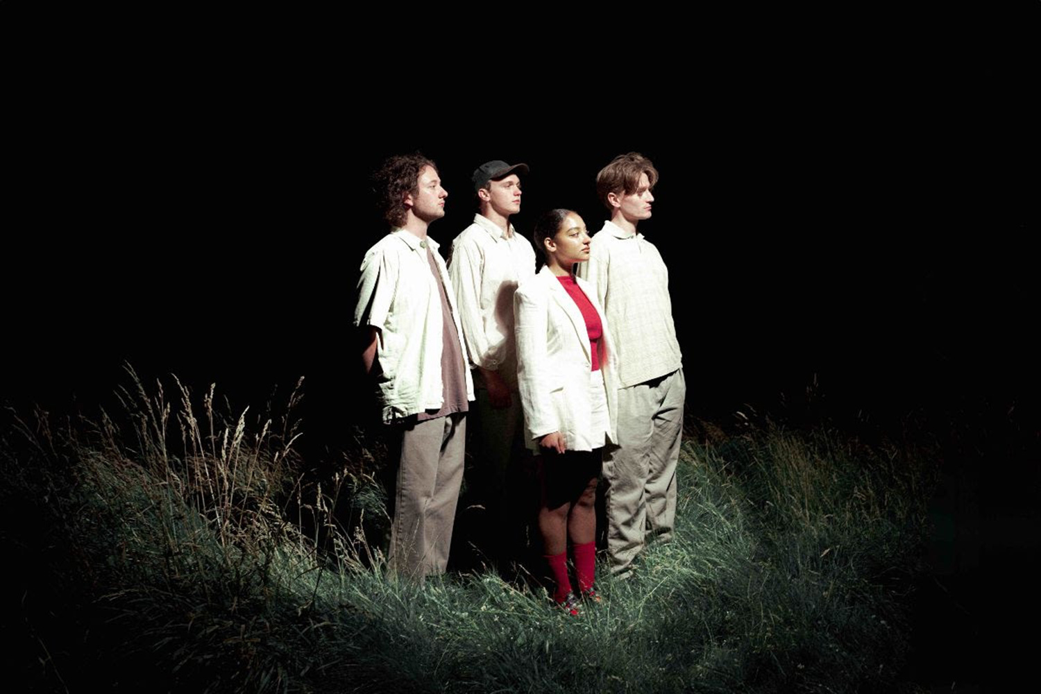 English Teacher have shared a new video for 'R&B': "This is an ode to 2021's original 'R&B' video, and to Douglas snogging himself"