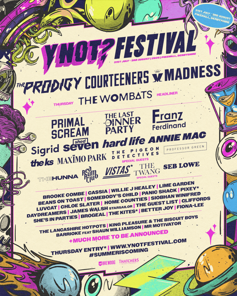 The Prodigy, Courteeners and Madness are going to headline Y Not Festival 2025
