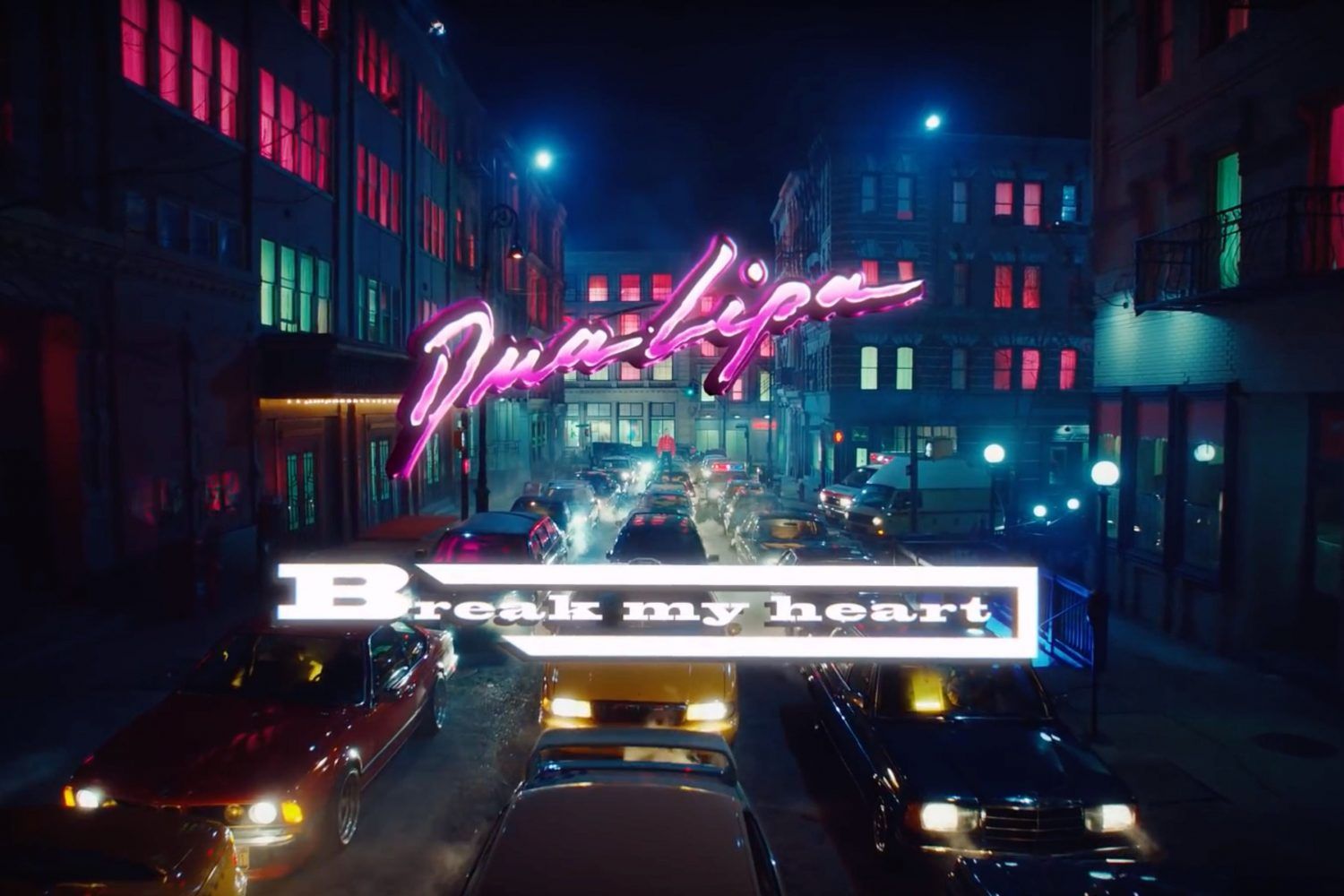 Dua Lipa has shared a flashy new video for 'Break My Heart'